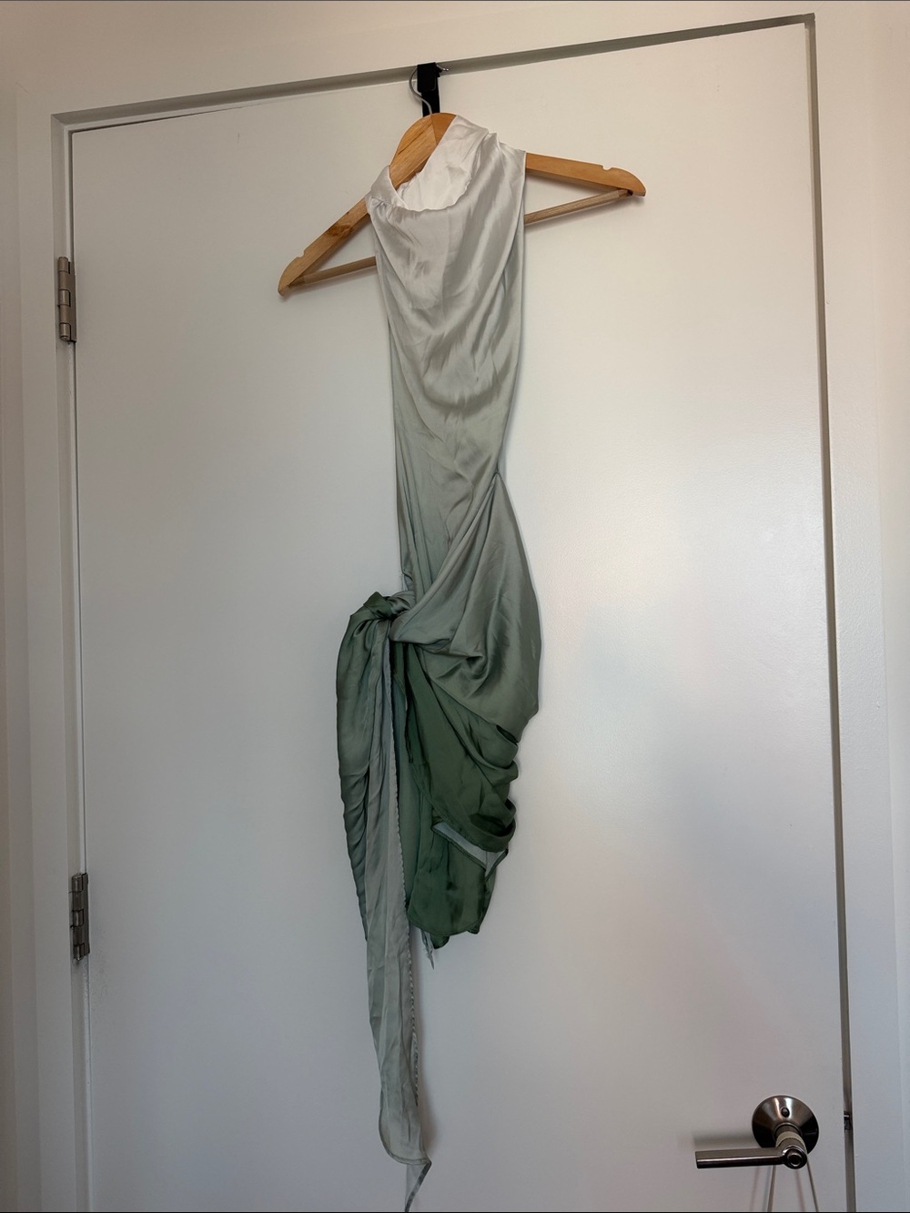 Baobab Collection Green Ombre Asymmetrical Draped Dress